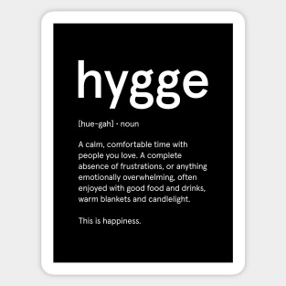 Hygge: Scandinavian Living | Black Edition Sticker